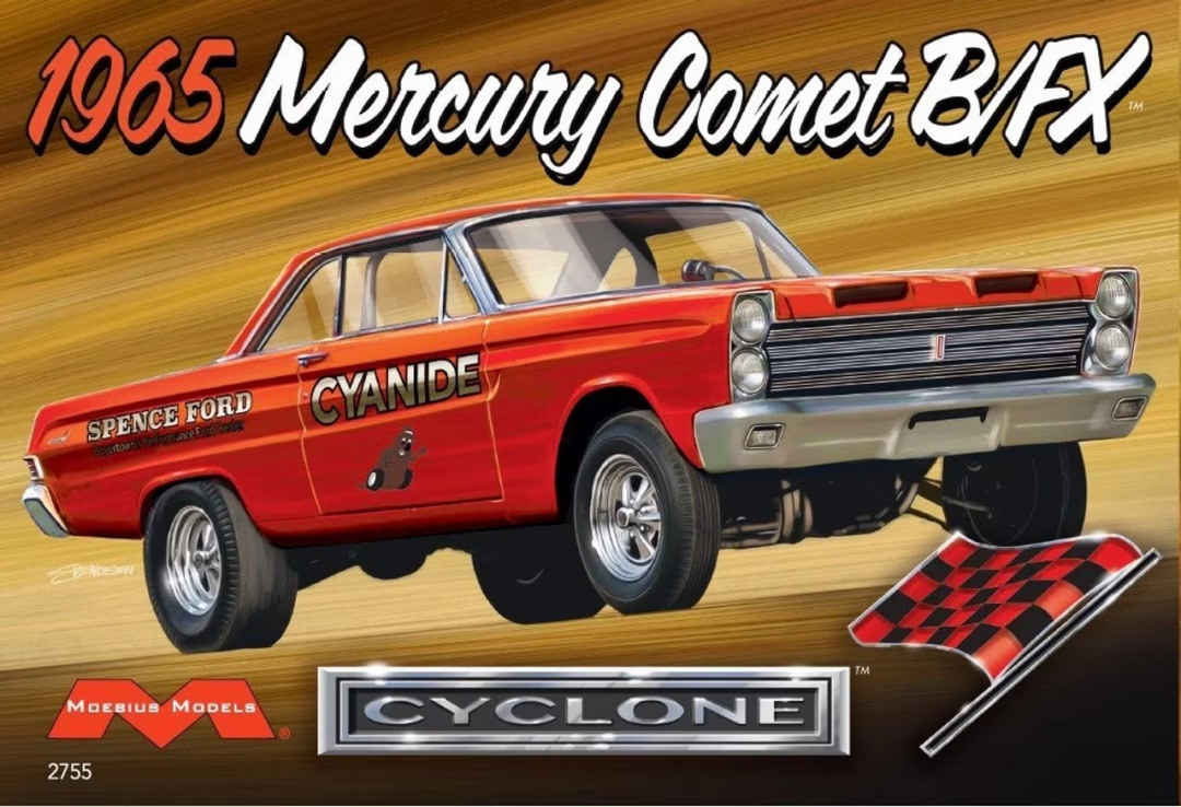 Moebius Models 1/25 1965 Mercury Comet Cyclone B/FX