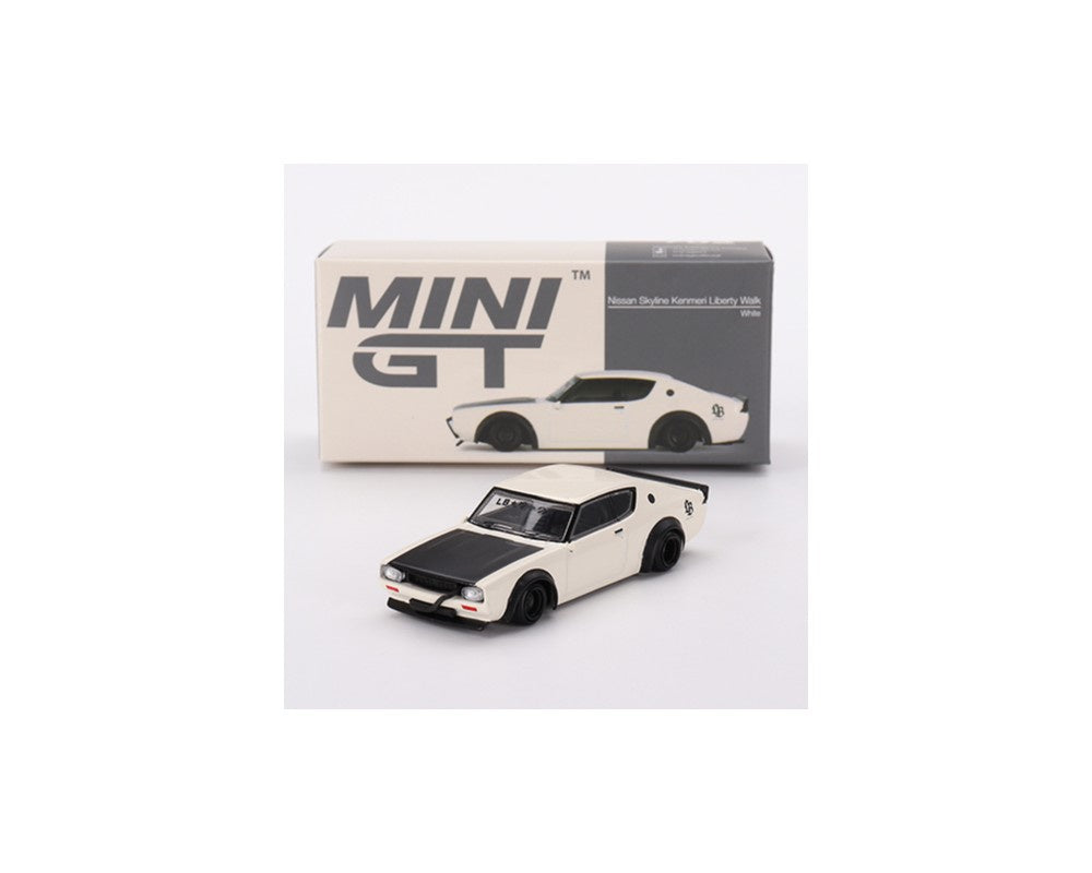 MiniGT 1:64 Kenmeri LW Nissan Skyline White
