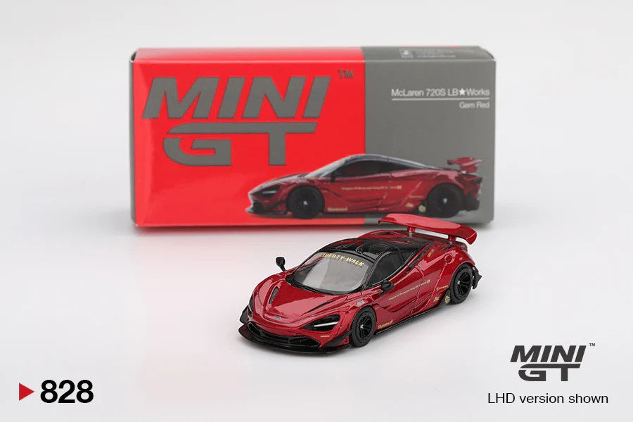 MiniGT 1:64 McLaren 720S LB Works Gem Red