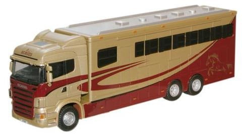 Oxford 1:76 Scania Highline Horsebox