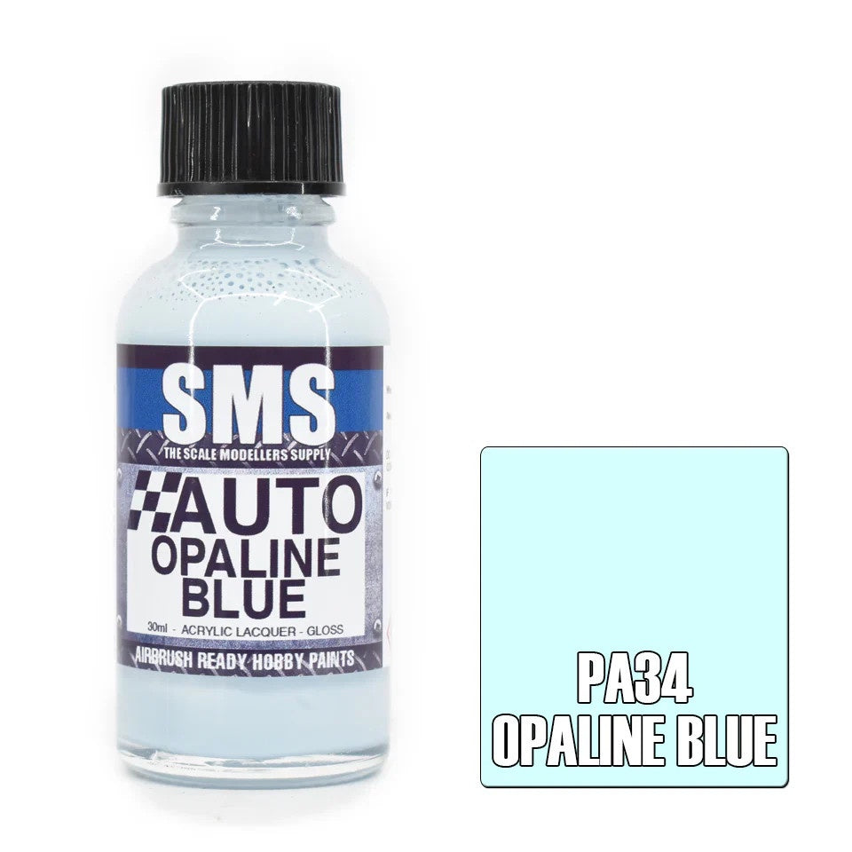 SMS # PA34 Auto Colour OPALINE BLUE 30ml SMS # PA34 Auto Colour OPALINE BLUE 30ml