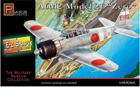 Pegasus 1:48 E-Z Snapz Mitsubishi A6M2 Zeke (Zero)