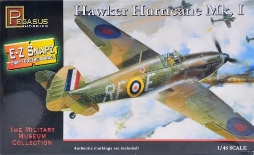 Pegasus Hobbies 1/48 Hawker Hurricane Mk1 (SNAP Kit)