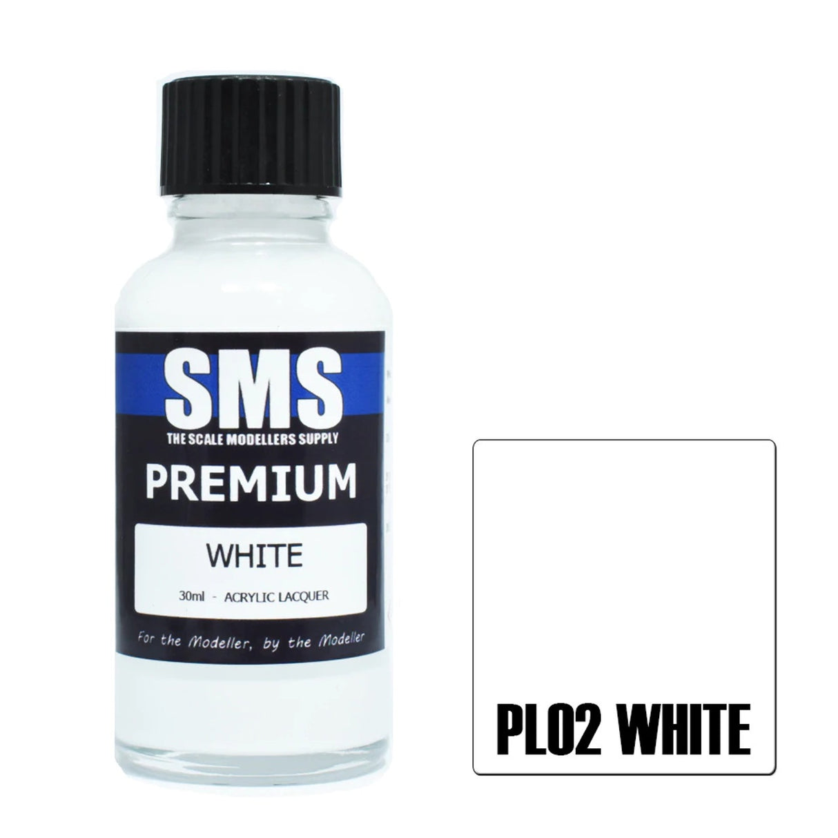 SMS #PL02 Premium White Acrylic Lacquer 30ml