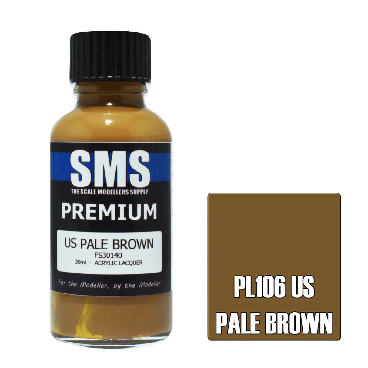 SMS #PL106 Premium US Pale Brown Acrylic Lacquer 30ml