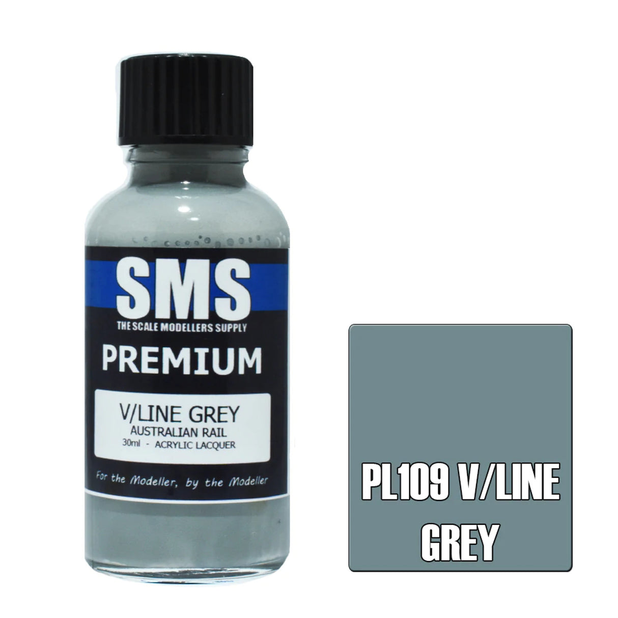 SMS #PL109 Premium Medium V/Line Grey 30mL