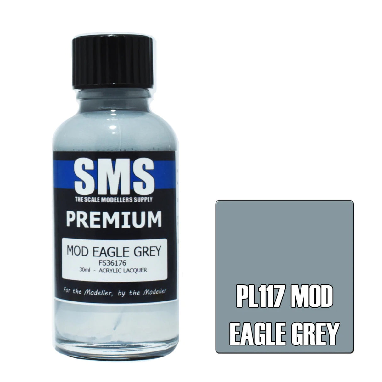 SMS #PL117 Premium Mod Eagle Gray Acrylic Lacquer 30mL