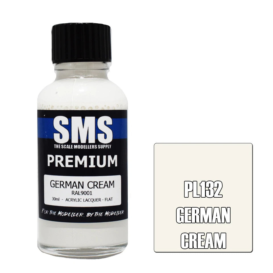 SMS #PL132 Premium German Cream Acrylic Lacquer 30mL