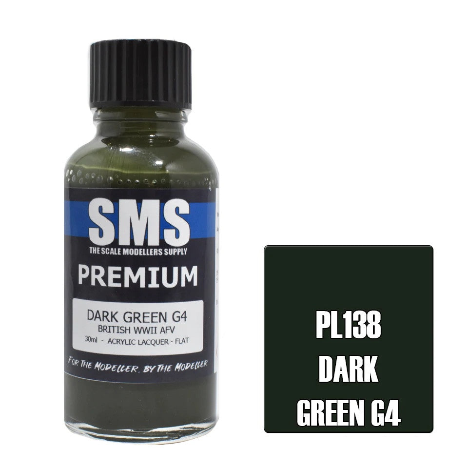 SMS #PL138 Premium Dark Green G4 Acrylic Lacquer 30mL