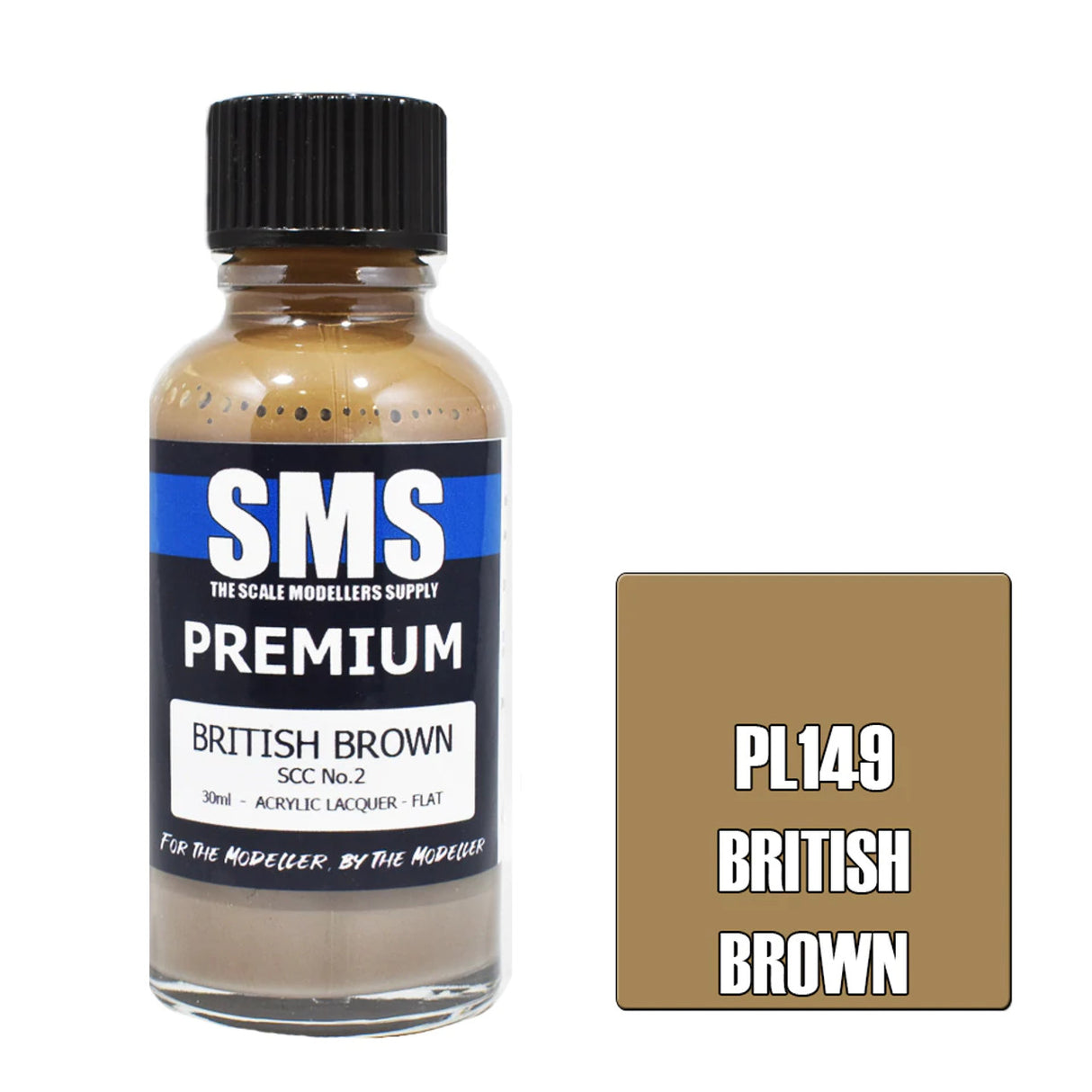 SMS #PL149 Premium British Brown SCC No.2 Acrylic Lacquer 30mL