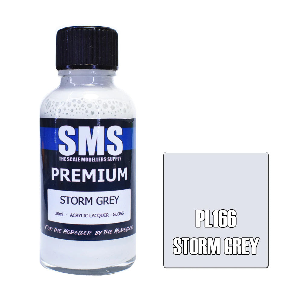 SMS #PL166 Premium Storm Grey  Acrylic Lacquer 30mL