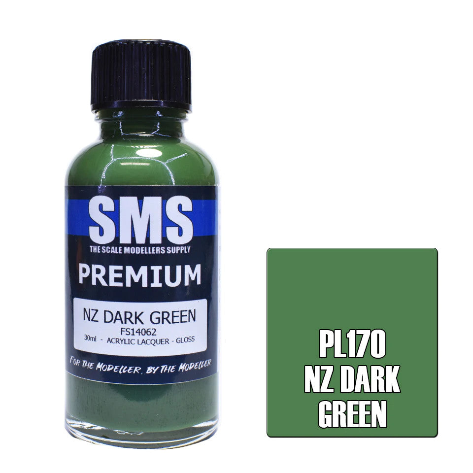 SMS #PL170 Premium New Zealand Dark Green  Acrylic Lacquer 30mL