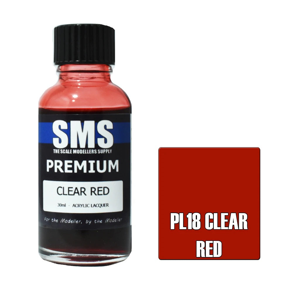 SMS #PL18 Premium Clear Red 30ml