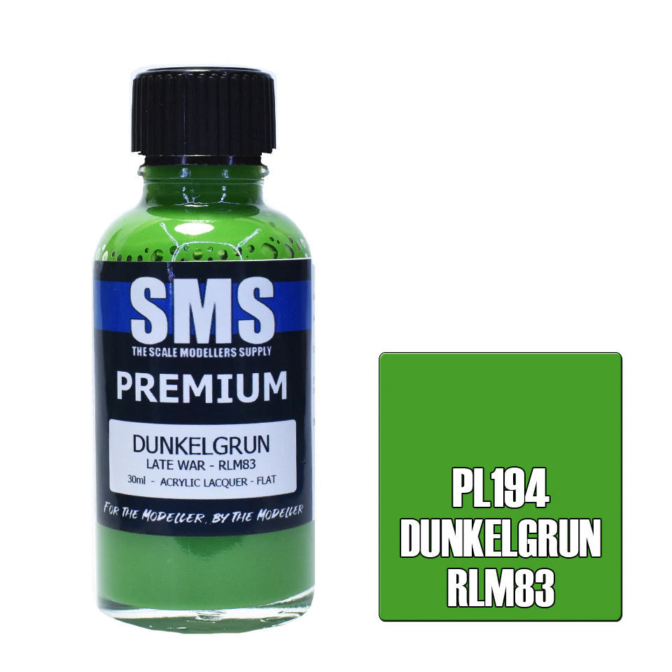 SMS #PL194 Premium DUNKELGRUN RLM83 LATE WAR 30ml