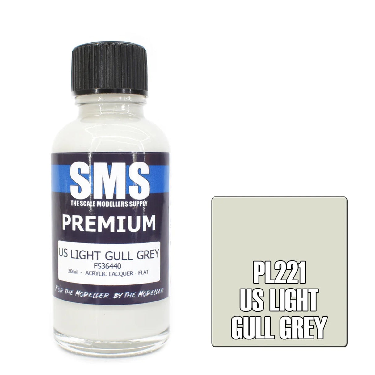 SMS #PL221 U.S Light Gull Grey Acrylic Laquer-30ml SMS #PL221 U.S Light Gull Grey Acrylic Laquer-30ml