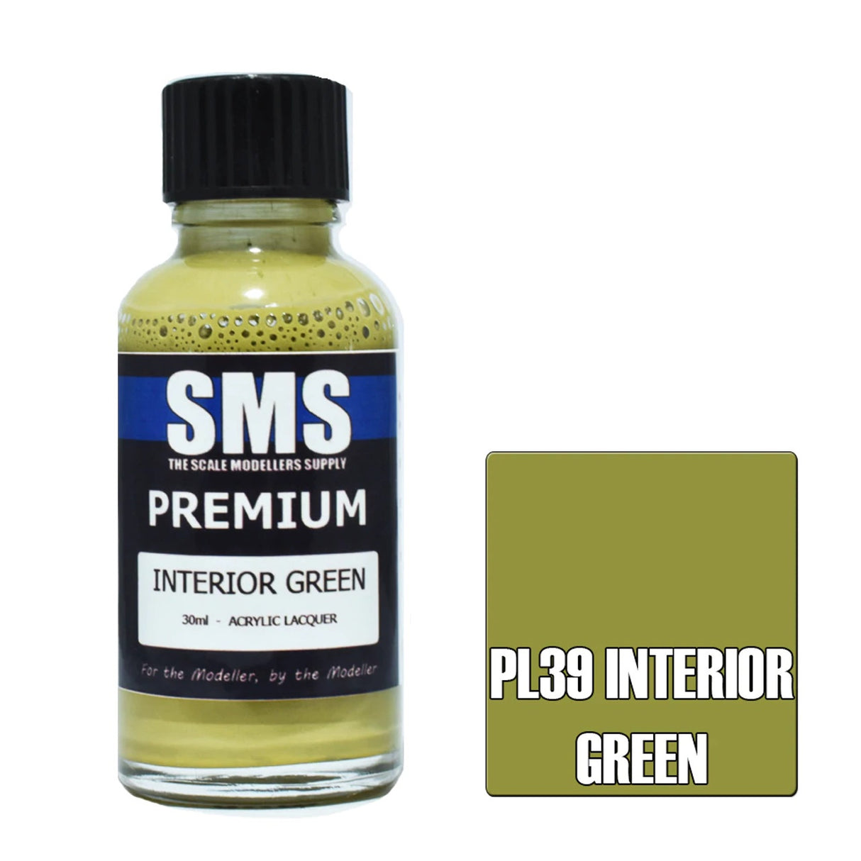 SMS #PL39 Premium Interior Green Acrylic Lacquer 30ml