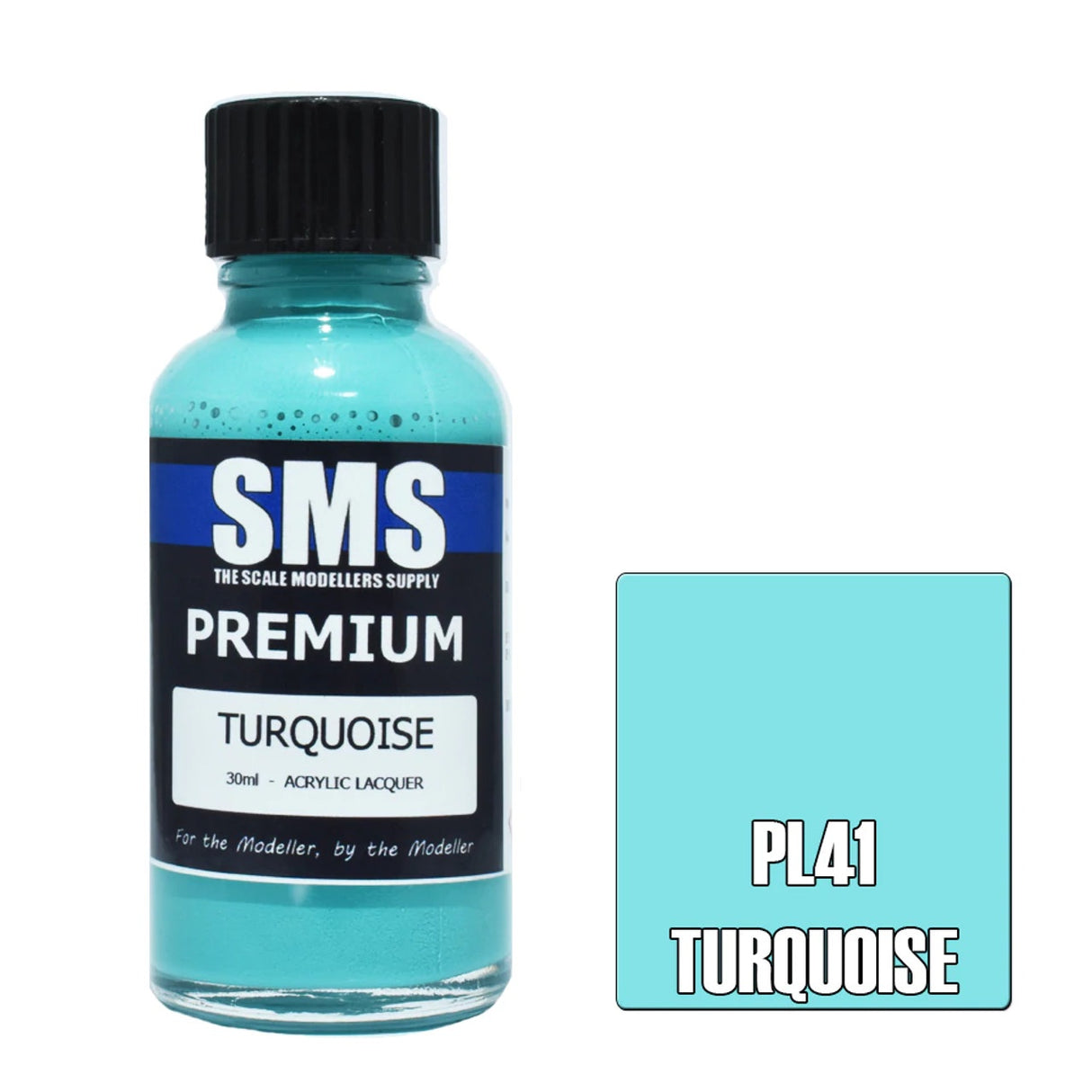 SMS #PL41 Premium Turquoise Acrylic Lacquer 30ml