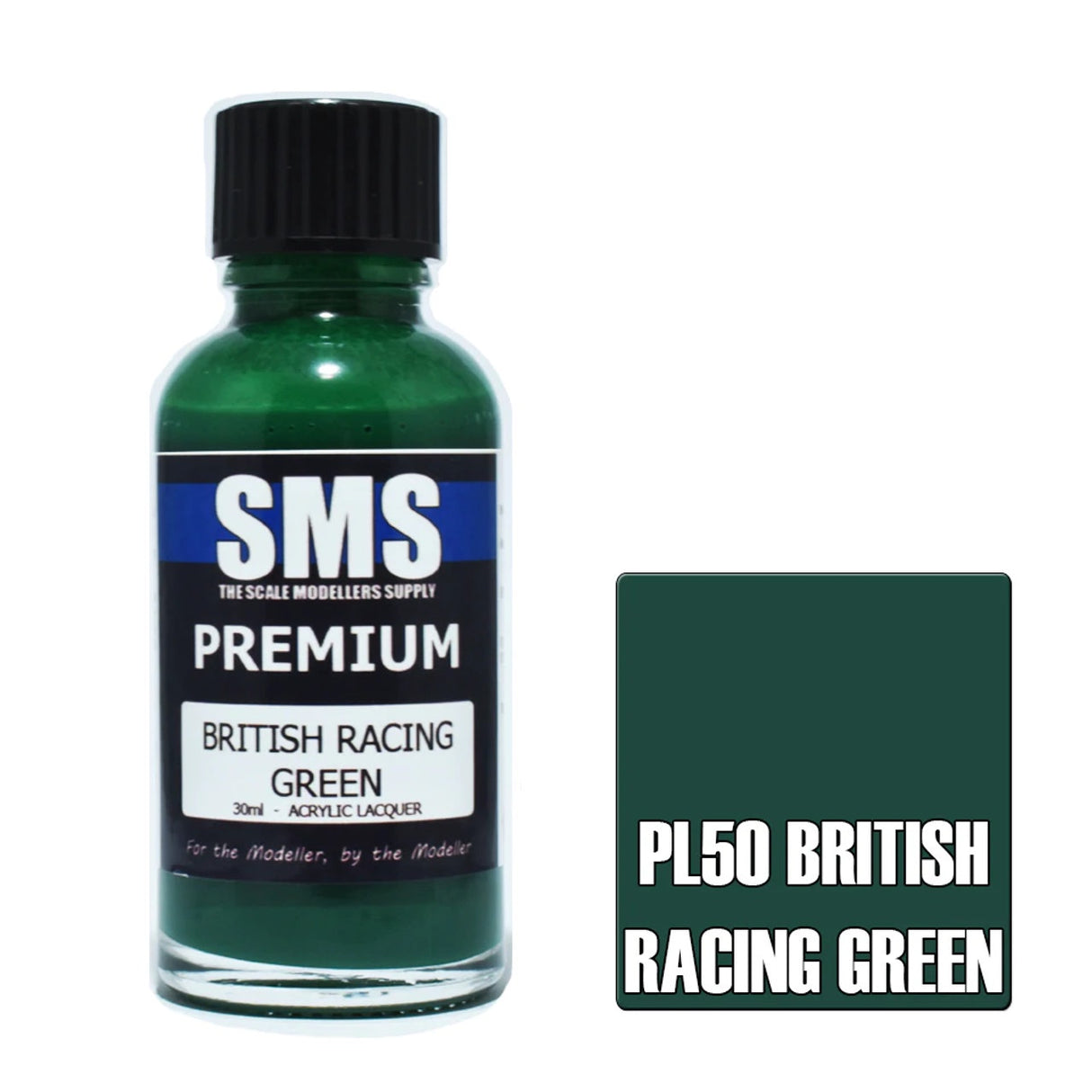 SMS #PL50 Premium British Racing Green Acrylic Lacquer 30ml