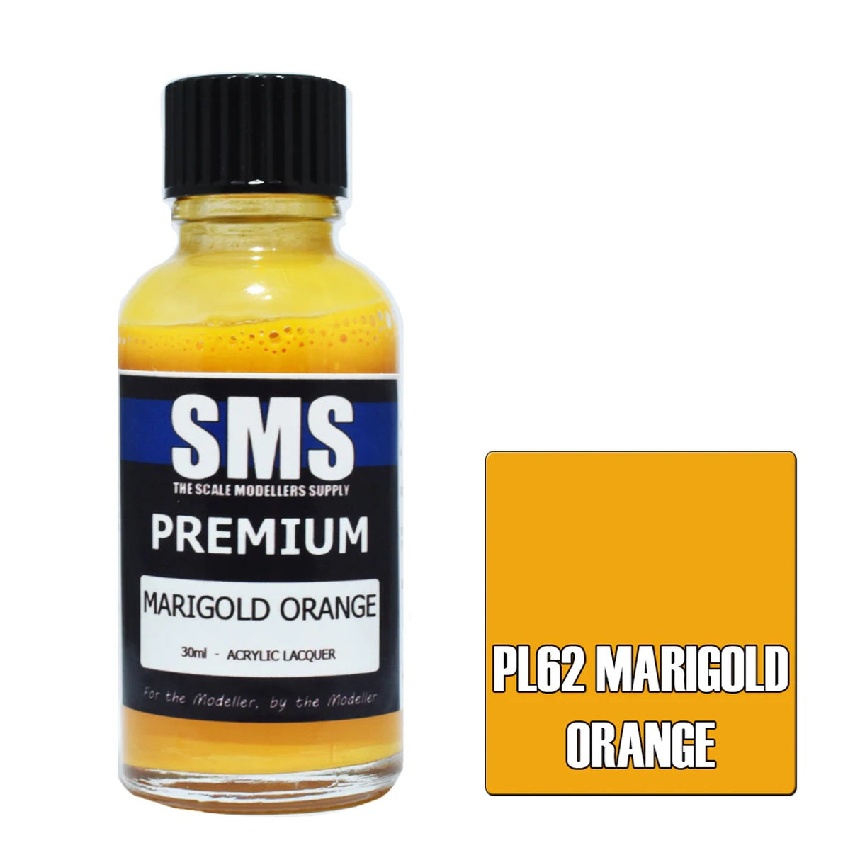 SMS #PL62 Premium Marigold Orange Acrylic Lacquer 30ml