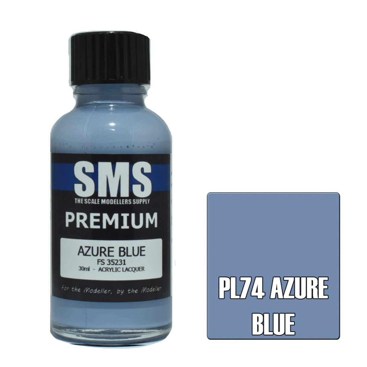 SMS #PL74 Premium Azure Blue Acrylic Lacquer 30ml