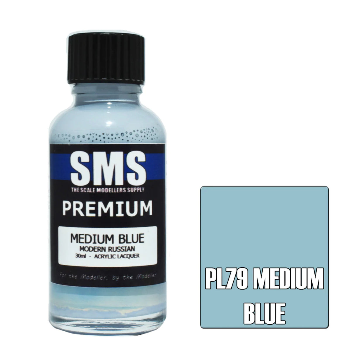SMS #PL79 Premium Medium Blue Acrylic Lacquer 30ml