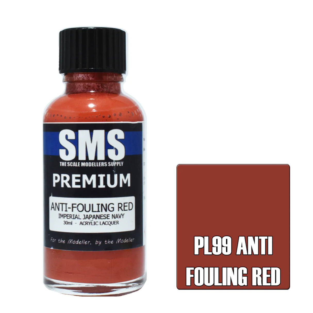 SMS #PL99 Premium Anti Fouling Red Acrylic Lacquer 30ml