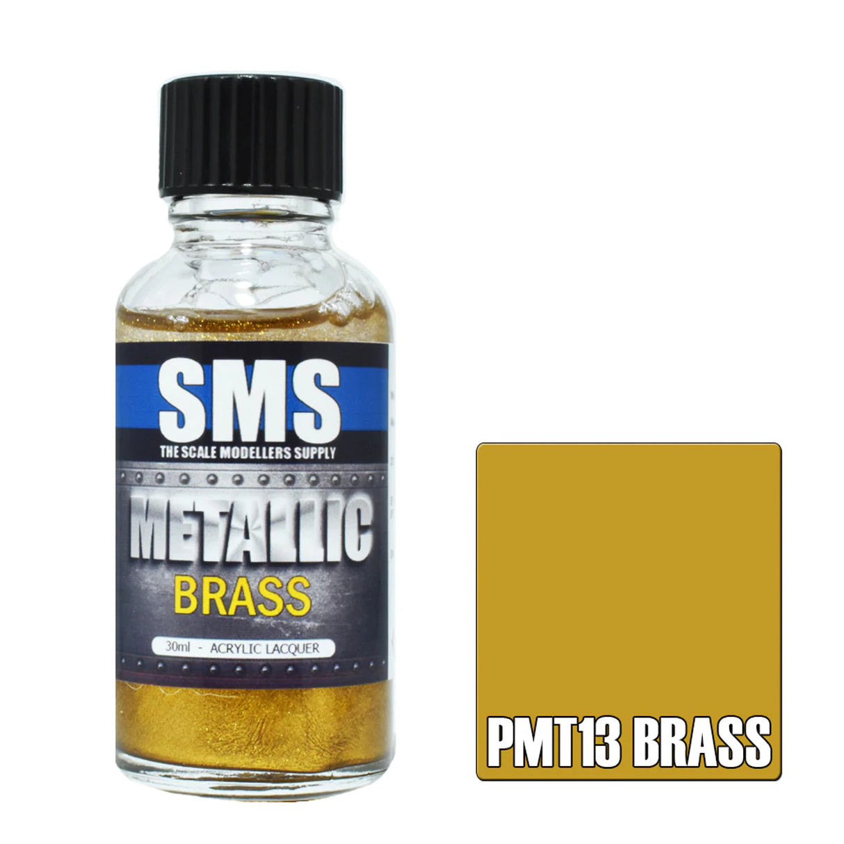 SMS #PMT13 Metallic Brass Acrylic Lacquer 30ml
