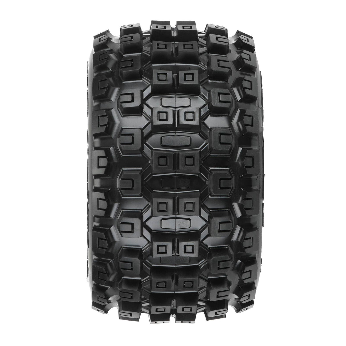 1/8 Badlands MX38 F/R 3.8" MT Tires Mounted 17mm Black Raid (2) by Proline