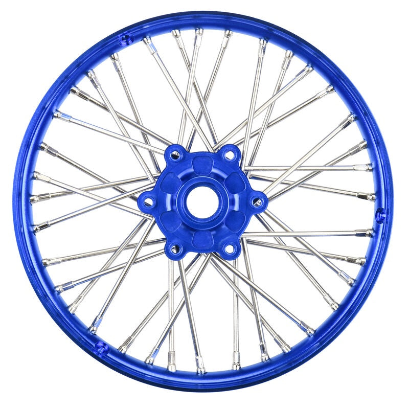 Proline 1/4 Pro-Spec Aluminum V2 Bead Front Wheel, Assembled, Blue