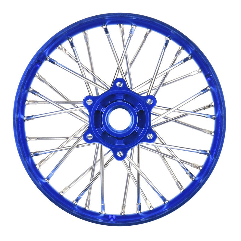 Proline 1/4 Pro-Spec Aluminum V2 Bead R/Wheel, Assembled, Blue