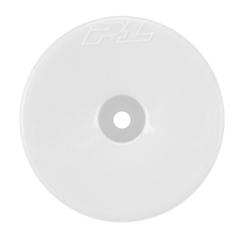 Velocity F/R 2.2" 12mm Stadium Truck Wheels (4) White for TLR 22X-T, YZ2T