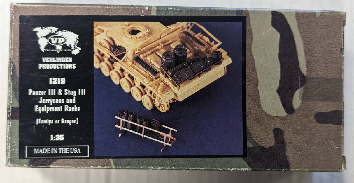 VP 1:35 Panzer/StuG III  Jerrycans & Equip. Racks Resin Set (LW)