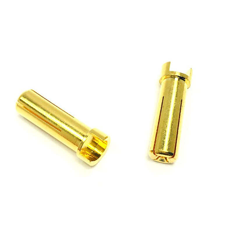 Trinity 5mm Male Gold Bullet Connectors 2pcs