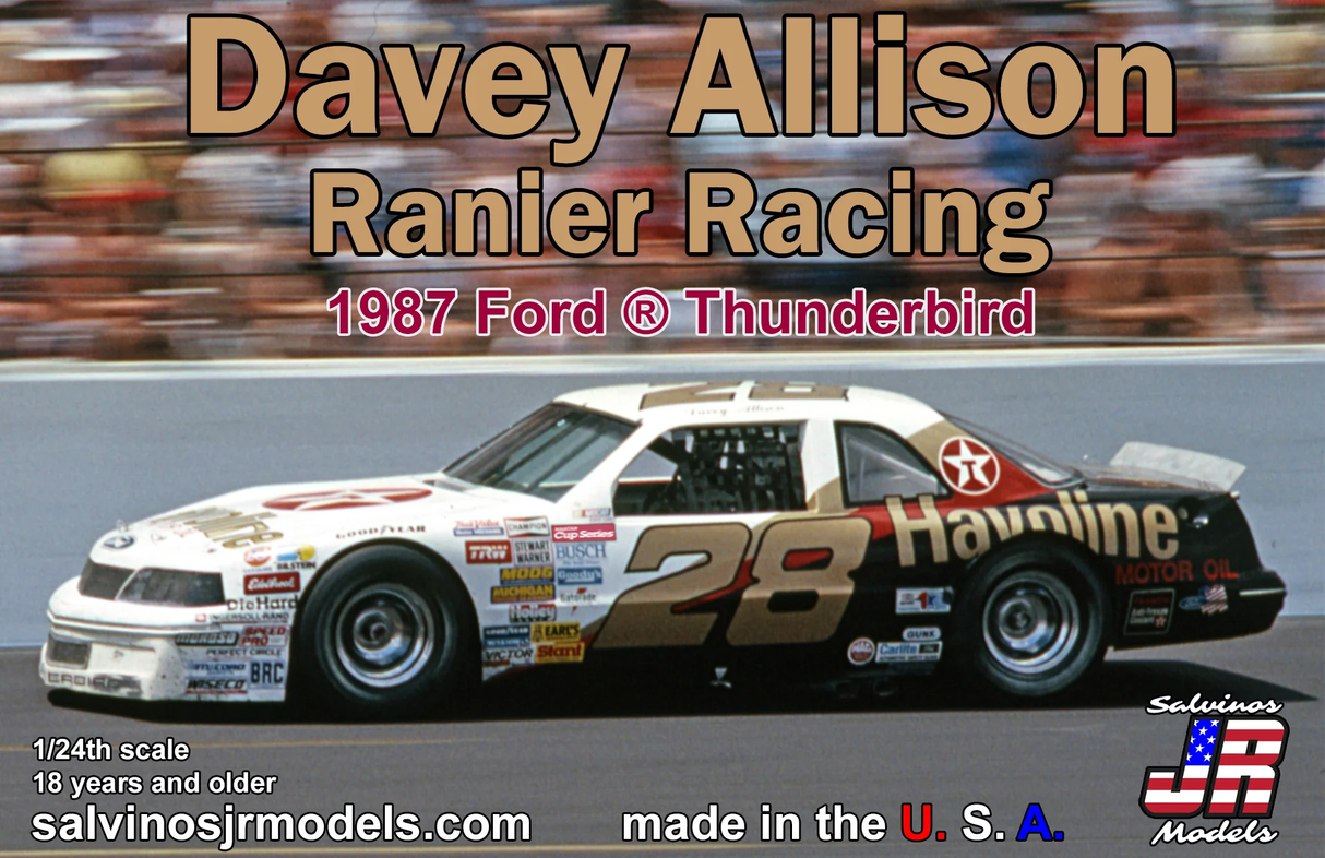 Salvino's JR 1:24 Davey Allison #28 1987 Ford Thunderbird
