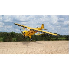 Piper J-3 Cub 88.2 Inch wingspan size 20cc, (scale U/C, scale PU Air wheel) Yellow/Black 0.14m3 by Seagull
