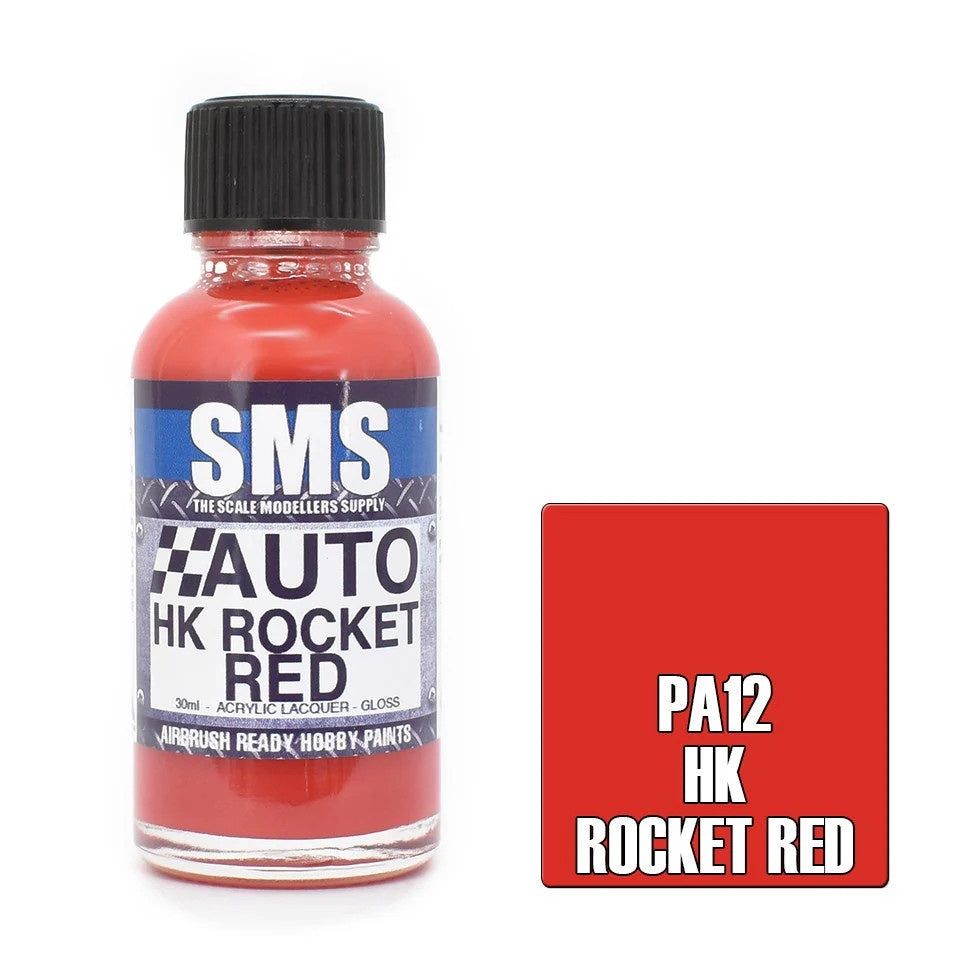 SMS # PA12 Auto Colour HK Rocket Red   30ml