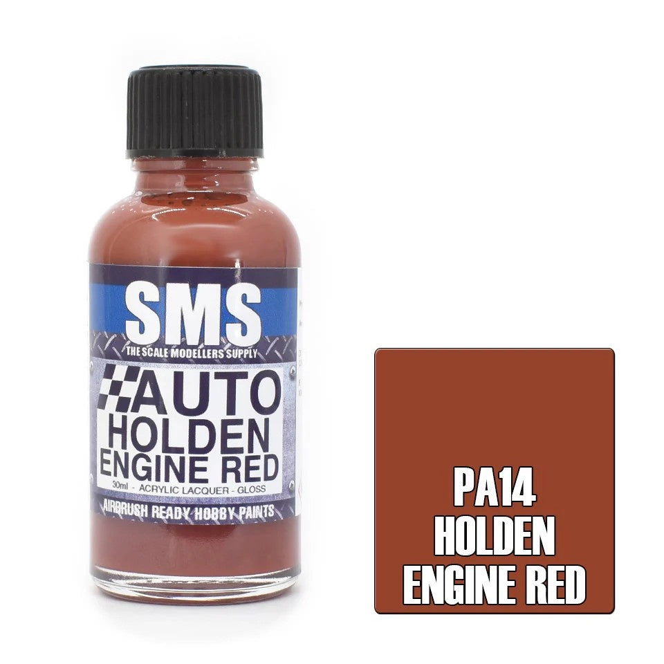 SMS # PA14 Auto Colour  Holden Engine Red 30ml