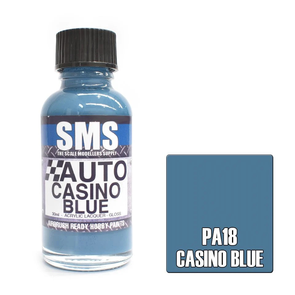 SMS # PA18 Auto Colour Casino Blue   30ml