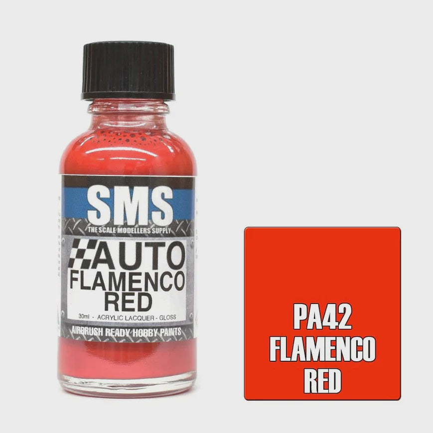 SMS # PA42 Auto Colour FLAMENCO RED 30ml