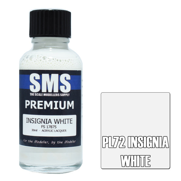 SMS #PL72 Premium Insignia White Acrylic Lacquer 30ml
