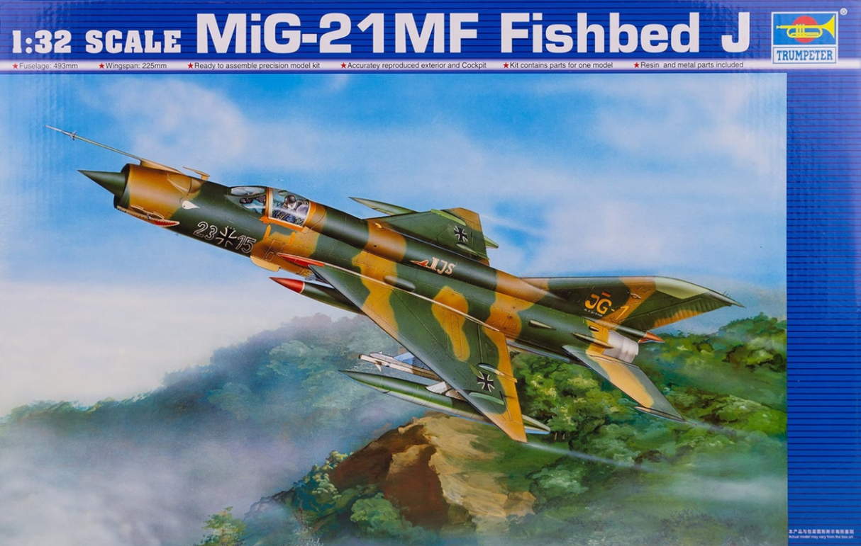Trumpeter 1:32 MiG-21 MF Fishbed J (LW)