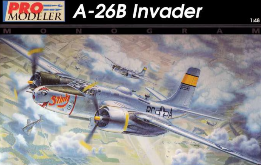 *Missing Decals, Extras* Pro Modeler 1:48 A-26B Invader (LW)