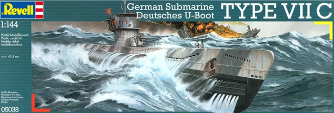 Revell 1:144 German Submarine Type VII C (LW)
