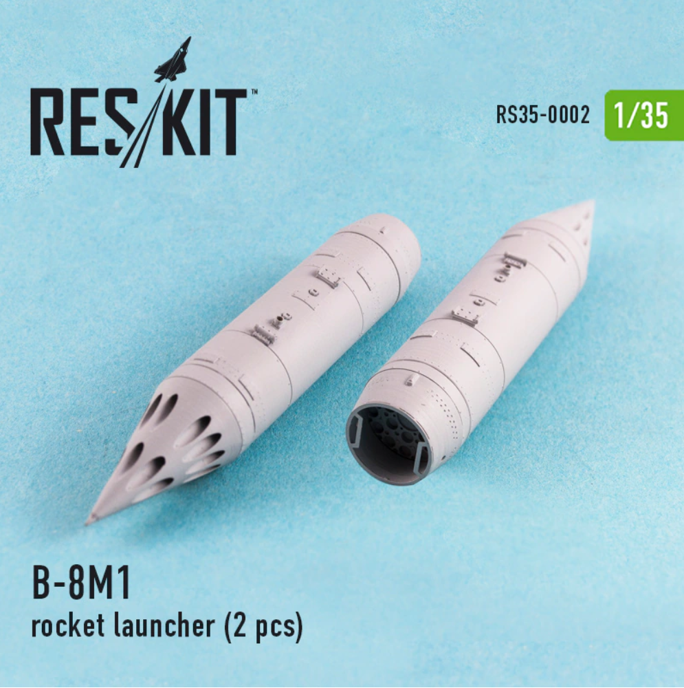 ResKit 1:35 B-8M1 Rocket Launcher Resin Set 2pc (LW)