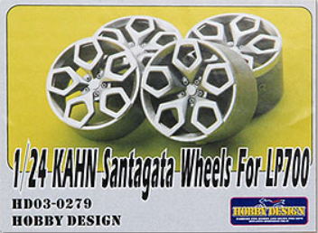 HD 1:24 Kahn Santagata Wheels for LP700 Resin Set (LW)