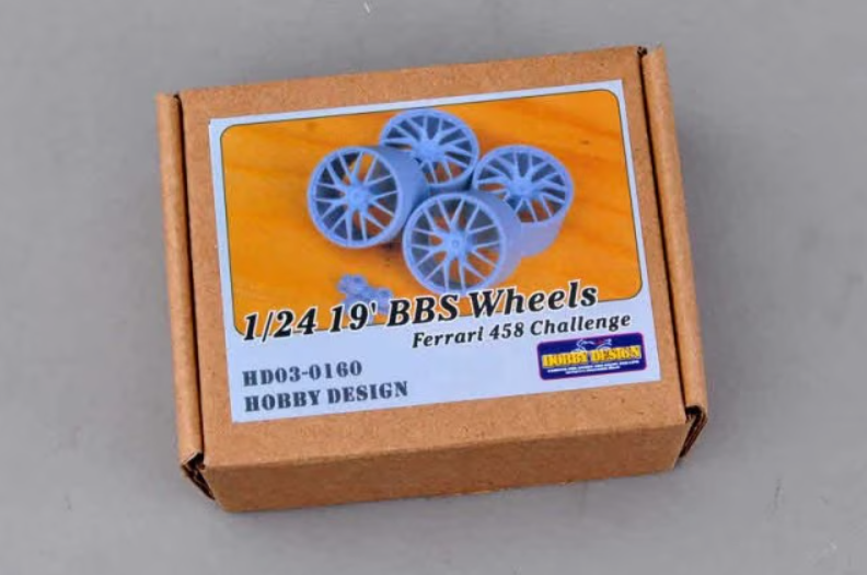 HD 1:24 19' BBS Wheels Ferrari 458 Challenge Resin Set (LW)