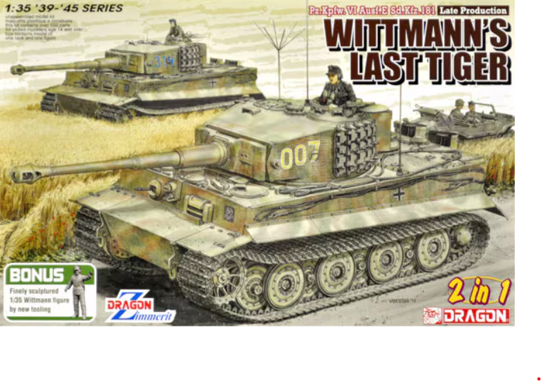 *Unsealed* Dragon 1:35 Tiger I 'Wittmann's Last Tiger'