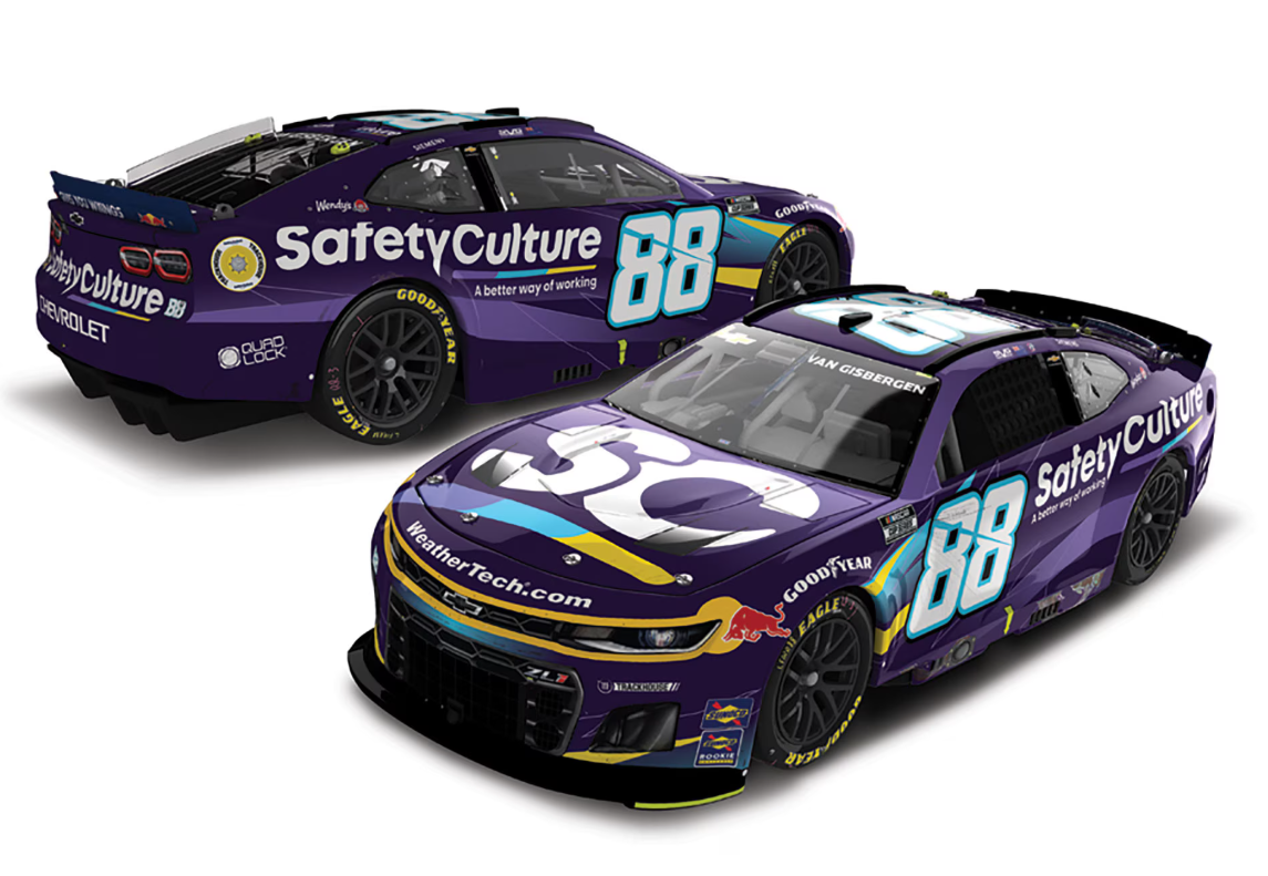 SVG 2025 SAFETY CULTURE MEXICO CITY RACED WIN 1:64 ARC DIECAST