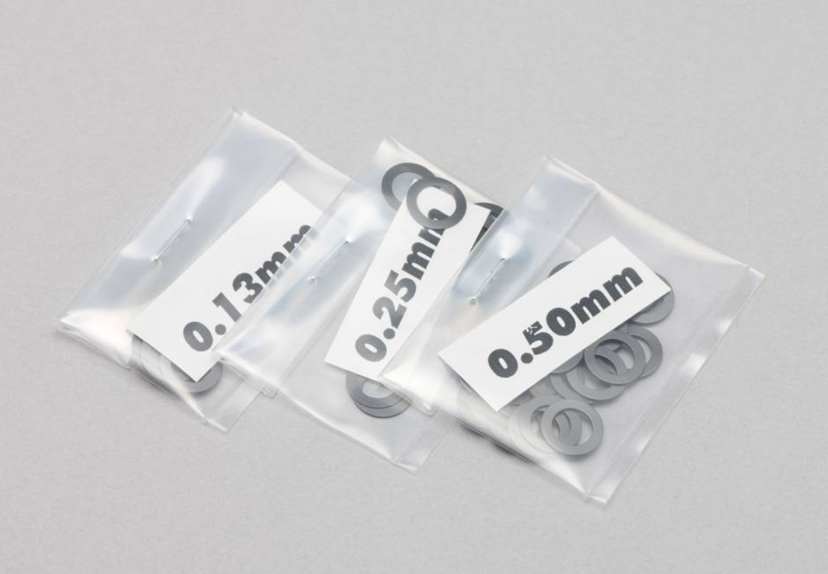 Yokomo ZC-S60 - Spacer / Shim Set φ6.0mm (0.13mm / 0.25mm / 0.50mm x 20)