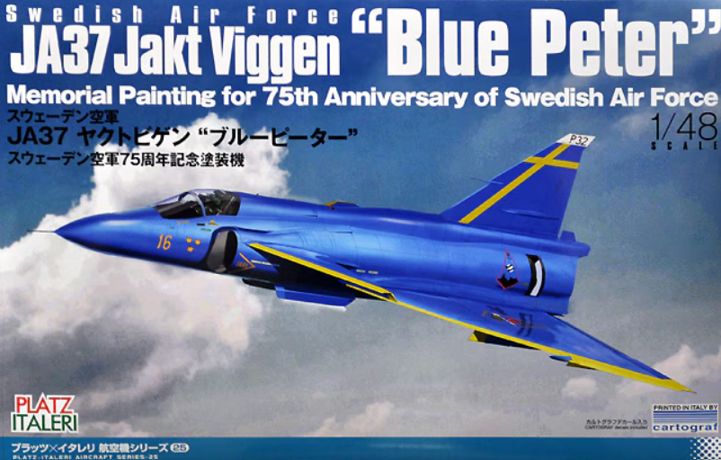 Platz 1:48 Swedish JA37 Jaktovigen 'Blue Peter' 75th Ann.